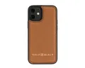 GOLDBLACK Handyhülle iPhone 12 Mini Lederhülle Nappa Braun