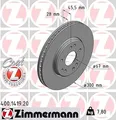 2x ZIMMERMANN Bremsscheibe Vorderachse für MERCEDES-BENZ