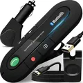Bluetooth 5.0 Auto Freisprecheinrichtung Lautstärkeregler KFZ Musik Freisprechanlage Akku Freisprechanlage Sonnenblende iPhone Samsung Retoo