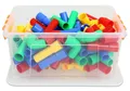 Betzold Steckspielzeug Steckrohre, 80-tlg. – Bau- und Spielset Kinder Motorik