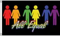 AZ FLAG - Flagge Der Ganze Gleiche Regenbogen - 150x90 cm - Lgbt Fahne 100% Polyester mit Messing-Ösen - 110g