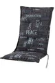 Kettler Polen KETTtex 0575 Auflage Hochlehner Florence anthrazit mit Schrift Sitzpolster 120x50x8 cm