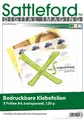 Sattleford Klebefolie zum bedrucken: 5 Klebefolien A4 transparent für Inkjet (Bedruckbare Klebefolie, Tintenstrahldrucker, Folie selbstklebend wetterfest)