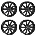 4x AUTEC Felgen Alufelgen SKANDIC 7.0x17 ET35 5x114,3 Schwarz matt kompatibel mit Kia Optima XCeed Niro Sportage Carens Venga ceed Soul ProCeed