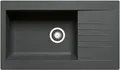 PYRAMIS Spüle SIROKO (86x50) SCHWARZ aus Fibertek / SMC-Spüle / Fiberglasspül...