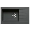 Pyramis Fibertek Küchenspüle 86 x 50 cm schwarz Einbau Fiberglasspüle SMC?Spüle