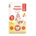 By Amazon - 48 Ultra Dry Windeln Größe 1 (2-5 kg), Weiß, 48 Stück (1-er Pack) (Früher Unter Der Marke Mama Bear, Identisches Produkt)
