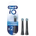 Oral-B iO Ultimative Reinigung Aufsteckbürsten Ersatzbürsten Schwarz 2er Pack