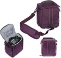 Navitech Lila DSLR SLR Kamera Tasche Kompatibel mit dem Sony Handycam FDR-AX43 4K Ultra HD Camcorder
