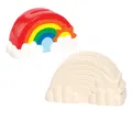 AC863 Ross RegenbogenKeramikMünzenbanken für Kinder zum Malen dekorieren und ...