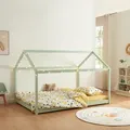 Kinderbett Cerro 120x200cm Holzfarben [en.casa]