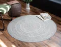 In- & Outdoor Teppich Rund FINN Grau, Ø120 cm
