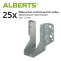 25x Balkenschuh sendzimirverzinkt außen Balkenschuhe Holzverbinder 40x110 mm