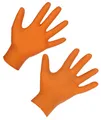 Kerbl Nitril Einmalhandschuh X-Grip, 240 mm, 50 Stück, Gr. XL, orange, 1530