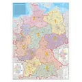 STIEFEL Pinnwand Deutschland PLZ-Karte zum Pinnen auf EasyPrint-Platte, 100 x 140 cm
