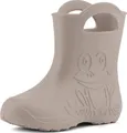 Ladeheid Eva Kinder Jungen Mädchen Gummistiefel Regenschuhe LA-CA-01 ( Hellbeige, 32/33 EU)