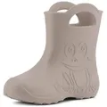 Ladeheid Kinder EVA Regenstiefel für Mädchen und Jungen LA-CA-01 Gummistiefel beige 32-33 EU