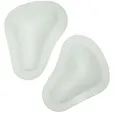 pedag 2 Paar (4Stück) orthopädische T-Form Spreizfußpelotte, Spreizfußstütze zu einkleben in Schuhe oder Sandalen (Gr.41-43, weiß)
