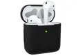 EAZY CASE Kopfhörer-Schutzhülle Silikon Hülle kompatibel mit Apple AirPods 1 & 2, Schutzhülle Stoßfest Hülle für Airpods Box Silikonhülle Cover Schwarz