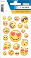 15325 Aufkleber Smiley klein groß, 19 Stück, Belohnung Sticker mit Emoji Gesi...