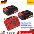 Für Original Einhell 18V 2Stück 18V 3.0AH Akku&Ladegerät Power X-Change Lithium
