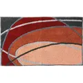 REDBEST Badematte Badematte "Lynn", Höhe 20 mm, eckig, Grafik/gemustert orange eckig | 60 cm x 100 cm x 20 mm