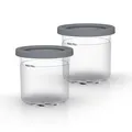 Ninja 4437KU300EUUK Dessert-Behälter 2-mal (Kompatibel mit Eismaschine NC300EU)