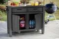 Keter Service-Tisch "Unity XL Entertainment" Grilltisch BBQ Beistelltisch Garten