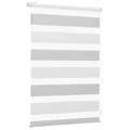 Sekey Doppelrollo Klemmfix ohne Bohren für Fenster, Zweifarbig Doppelrollo 50 cm breit, Duo Rollo Jalousie Sonnenschutz, 50x130cm, Weiß & Hellgrau
