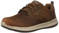 Skechers Herren Delson Antigo Trainers, Dark Brown Leather, 47.5 EU