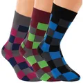 RS Harmony Businesssocken bunte Socken Baumwolle Herren Übergröße 47-54 Baumwolle Softrand (3 Paar) Exra Garn Qualität 52/54
