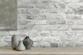 A.S. Création Vliestapete Bricks & Stones Backstein Steinoptik, leicht strukturiert, gemustert, matt, neutral, (1 St), Steintapete Backstein Tapete Tapeten Wohnzimmer Schlafzimmer Küche