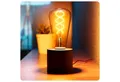 SSC-LUXon LED Spiegelleuchte NAMBI Wand- & Tischlampe schwarz mit Kabel & Stecker mit Edison LED, Extra Warmweiß