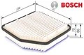 BOSCH F026400176 Luftfilter Luftfiltereinsatz für Toyota für Lexus