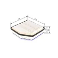 Bosch F 026 400 176 Luftfilter für Toyota Lexus