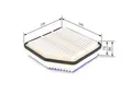 Luftfilter Filtereinsatz F 026 400 176 BOSCH für LEXUS TOYOTA