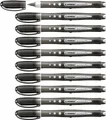Tintenroller - STABILO worker+ colorful - medium - 10er Pack - schwarz