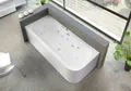 Ottofond Whirlpool-Komplettset Spirit mit Ab-/Überlaufgarnitur 180 x 80 cm, weiß, Modell A