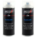 2 x 400ml CAR1 Klarlack GLÄNZEND Autolack, Farbspray, Klarlackspray - CO 3604