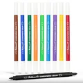 Pelikan Fasermaler Colorella Duo, 10 Farben im Kunststoff-Etui, 10 Stück