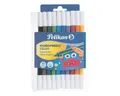 Pelikan Filzstift Colorella Duo, (10-tlg), mit ventilierter Kappe