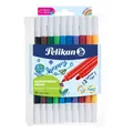 PELIKAN HAPPY COLORELLA®  DUO FASERMALER-FILZSTIFTE-FASERSTIFT- 10 FARBEN