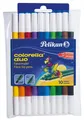 Pelikan Fasermaler Colorella Duo, rund, 10er Etui