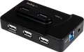 ST ST7320USBC - USB 3.0, 6 Port Hub, 6x USB-A, schwarz