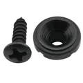 Musiclily Pro Black Steel Vintage Round String Guide Retainer For Tele Guitar