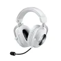 Logitech G PRO X 2 Lightspeed Wireless Gaming Headset, abnehmbares Boom-Mic, 50-mm-Graphen-Treiber, DTS:X-Kopfhörer 2.0–7.1 Surround, Bluetooth/USB/3,5 mm Aux, PC, PS5, PS4, Nintendo Switch - Weiß