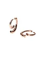 Purelei Spiral Ohrringe – Zweiteiliges Spiraldesign – Edelstahl 14K/18K vergoldet – Ausdrucksstarke Statement-Ohrstecker – 9,5 g (Paar) – Wasserfest (Rosegold)