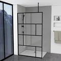Dusche Walk In Dusche begehbare Dusche 120 x 195 cm - inkl. Deckenhalterung