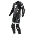 Dainese Laguna Seca 6 Einteiler Black White Gr. 104 - 52 Tall Lederkombi