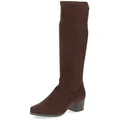 Caprice Stiefel, Blockabsatz, Schlupfstiefel mit Stretch-XS-Schaft in schmaler Form braun 39 EU